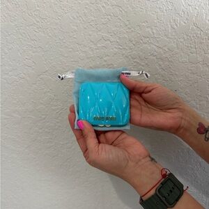 GWP Miu Miu Baby Blue Compact Mirror w/ Bag